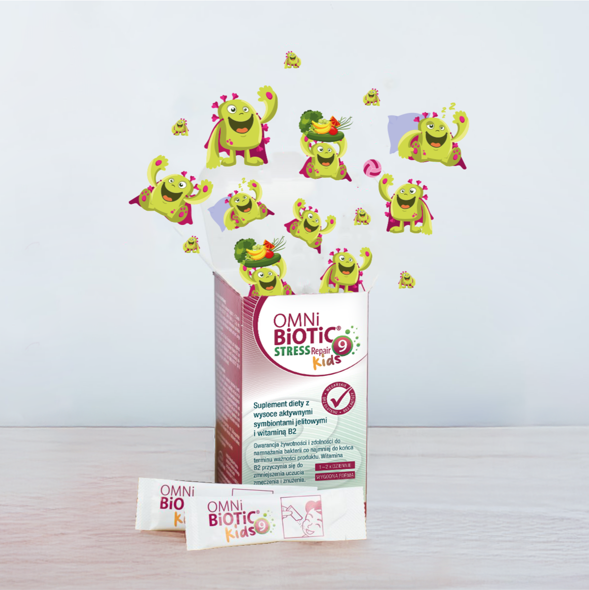 OMNi-BiOTiC® Stress Repair 9 Kids - opakowanie
